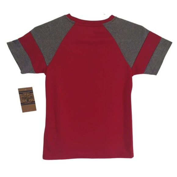 Rivalry Threads Kids S/C Graphic T-Shirt Red & Gray S/6-7 Cotton. NWT - Picture 2 of 6